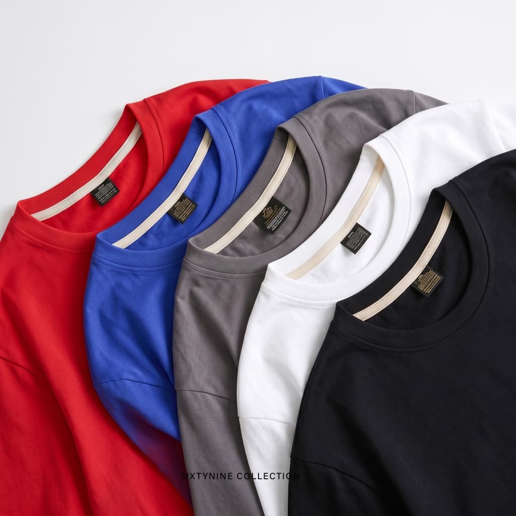 เสื้อยืดสีพื้น ผ้าCOTTON 100% รูปที่ 4