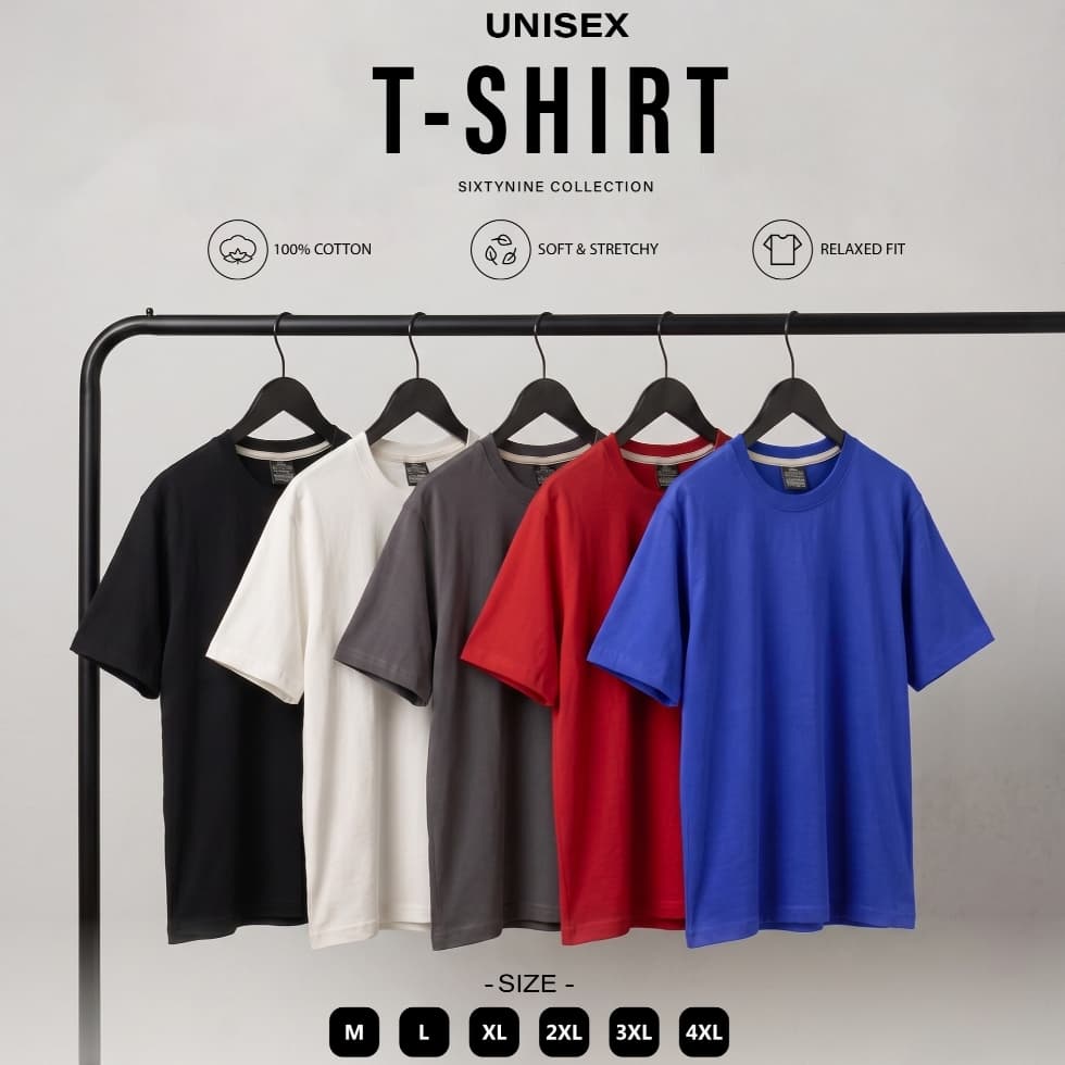 เสื้อยืดสีพื้น ผ้าCOTTON 100% รูปที่ 1