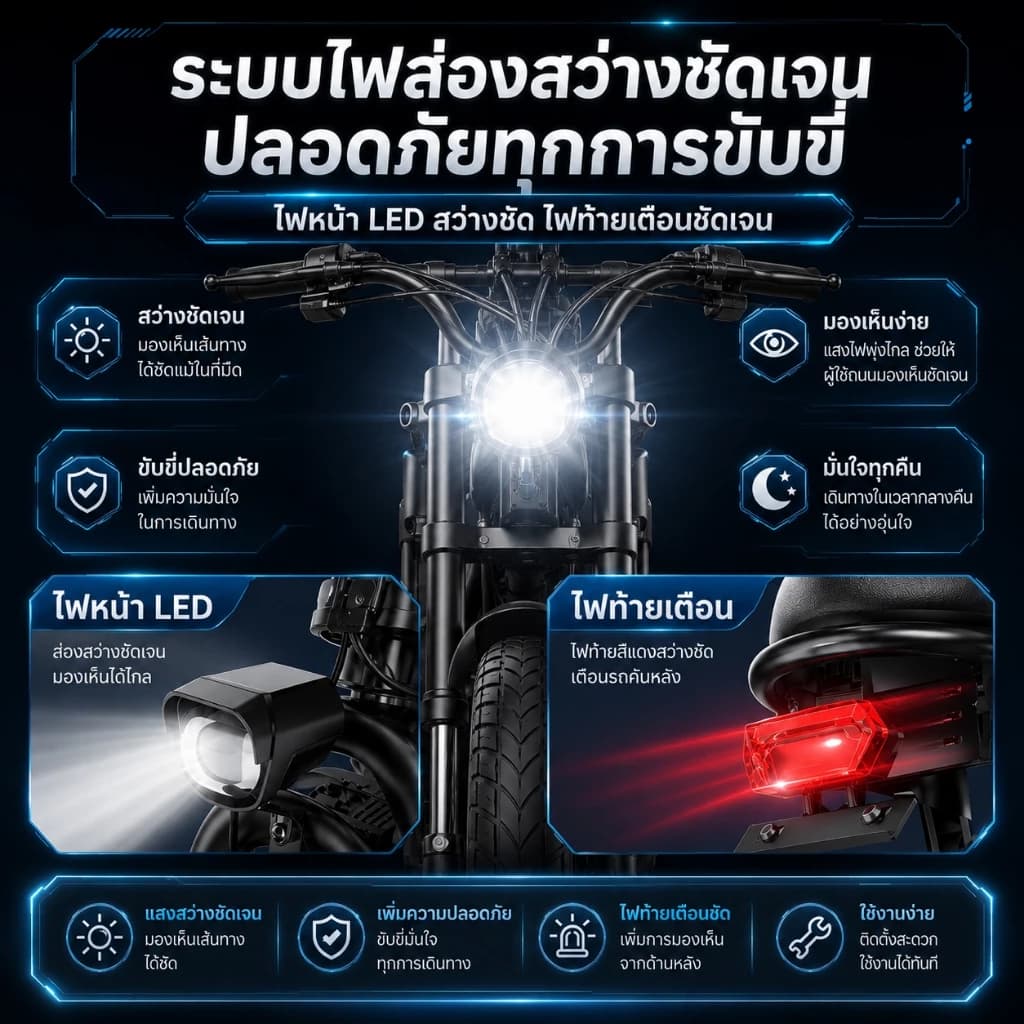Anchi จักรยานไฟฟ้าพับได้ 500W จักรยานไฟฟ้า จักรยานไฟฟ้าผู้ใหญ่ 14 นิ้ว 48V ระยะการล่องเรือสูงสุด 50KM รูปที่ 4