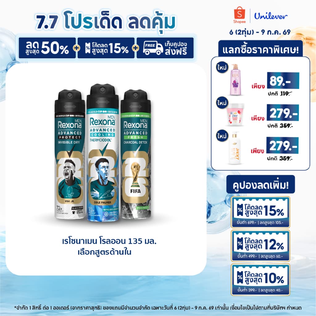 [ใหม่] เรโซนาเมน สเปรย์  ลดเหงื่อ ลดคราบ ปกป้องยาวนาน 72ชม. 135มล. (เลือกสูตรด้านใน) Rexona Men Spray 135ml.x1-x2