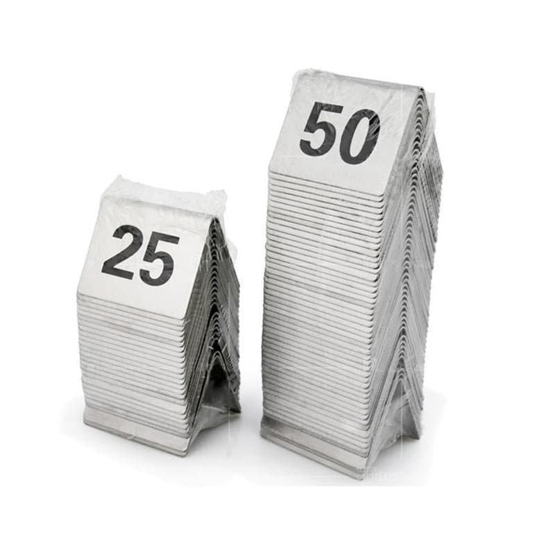ป้ายหมายเลขโต๊ะสแตนเลส เบอร์โต๊ะ มี10ชิ้น Table Numbers Set 1-20 ป้ายตั้งโต๊ะ ป้ายบอกเลขโต๊ะสแตนเลส รูปที่ 8
