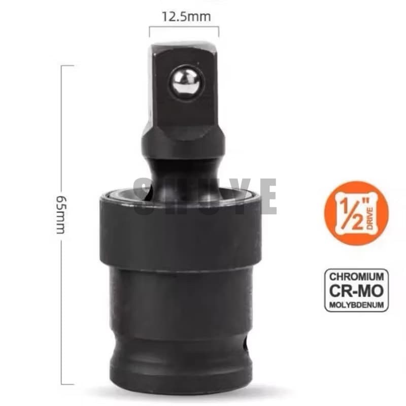 บล็อกข้ออ่อน ข้ออ่อนลม บล็อกข้อต่ออ่อน อะแดปเตอร์ข้ออ่อน 1/2" 360° รูปที่ 7