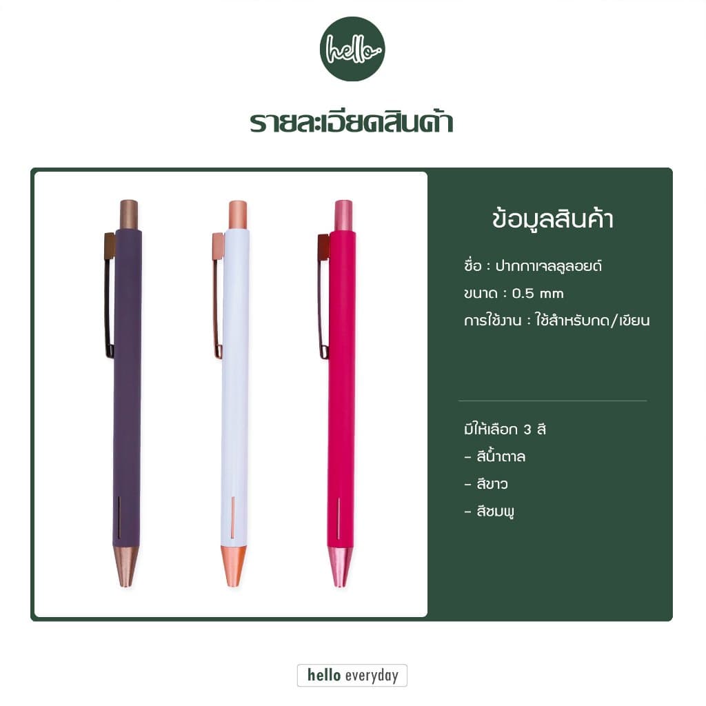 Quantum ควอนตั้ม ปากกาเจล รุ่น Loft ล็อฟท์ ขนาด0.5mm. หมึกน้ำเงิน รูปที่ 9