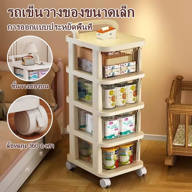 ชั้นวางลิ้นชักเคลื่อนย้ายได้เหมาะสำหรับพื้นห้องครัว ชั้นวางเครื่องมือ ชั้นวางห้องนั่งเล่น ชั้นวางอาหารว่างในครัวเรือน รูปที่ 4