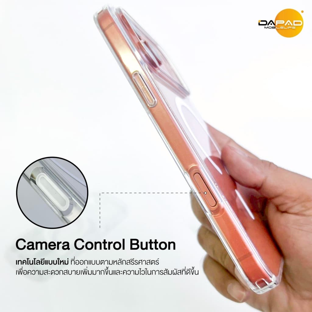 DAPAD Wisdom Case สำหรับรุ่น IP17 PRO MAX /17 PRO /iPhone AIR/17 เคสพรีเมียมมีกันปุ่ม กันกระแทกอย่างดี รูปที่ 7