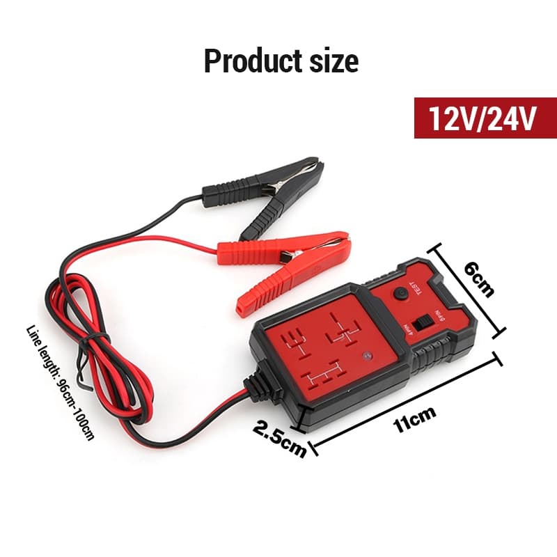 เครื่องทดสอบรีเลย์รถ 12V/24V เครื่องมือวินิจฉัยรีเลย์รถยนต์ Car Relay Tester รูปที่ 9