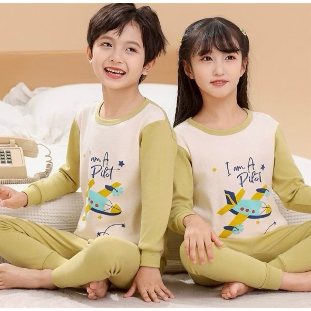 ชุดนอนเด็ก ชุดนอนเด็กโต ชุดนอนเด็กเล็ก ชุดนอนแขนยาวผ้าCotton รูปที่ 8