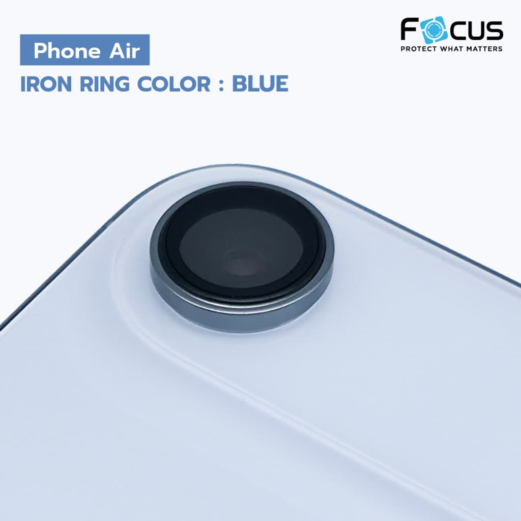 Focus กระจกเลนส์กล้อง ไทเทเนียมผิวด้าน กันรอย for iPhone 17 Pro Max Air 16e 17e รูปที่ 2