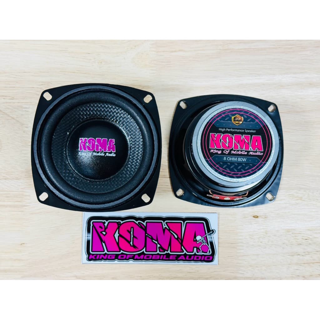 ดอกลำโพงบลูทูธ 4 นิ้ว 8 Ohms. 80 W เสียงกลาง koma 4 นิ้ว ของแท้ ราคาต่อ 1 คู่ ของแท้ 100 % รูปที่ 1