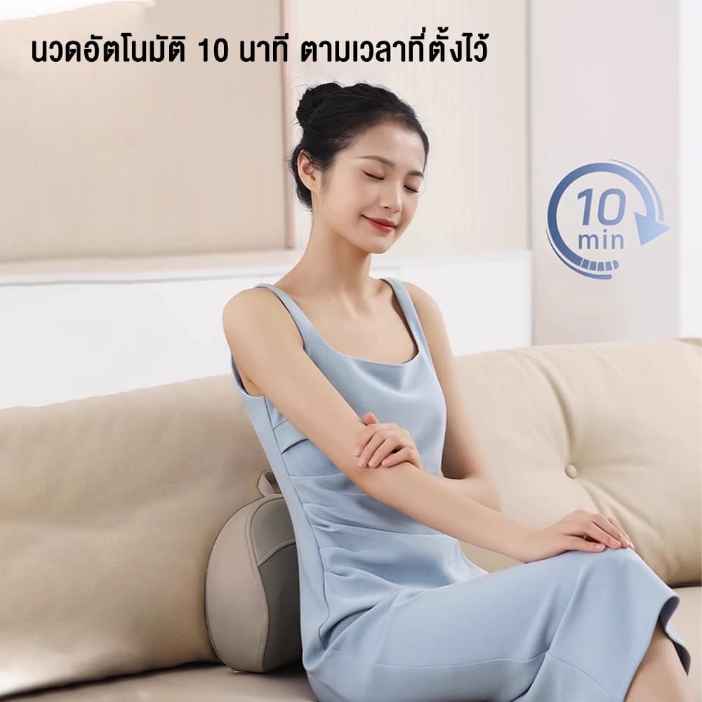 Srabuy หมอนนวดไฟฟ้า มการนวดแบบ 3D สองทิศทาง ประคบร้อนพร้อ ไร้สายเครื่องนวดคอบ่า เบาะนวดอเนกประสงค์ รูปที่ 7