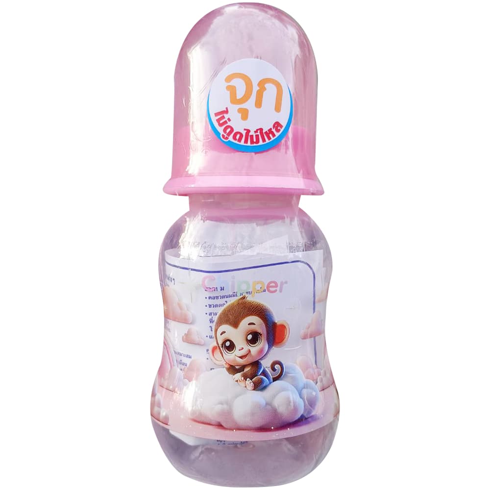Chipper ขวดนม 4ออนซ์ ทรงบูท คอแคบ ปลอดสารBPA จุกนมไซส์ S รูปที่ 6