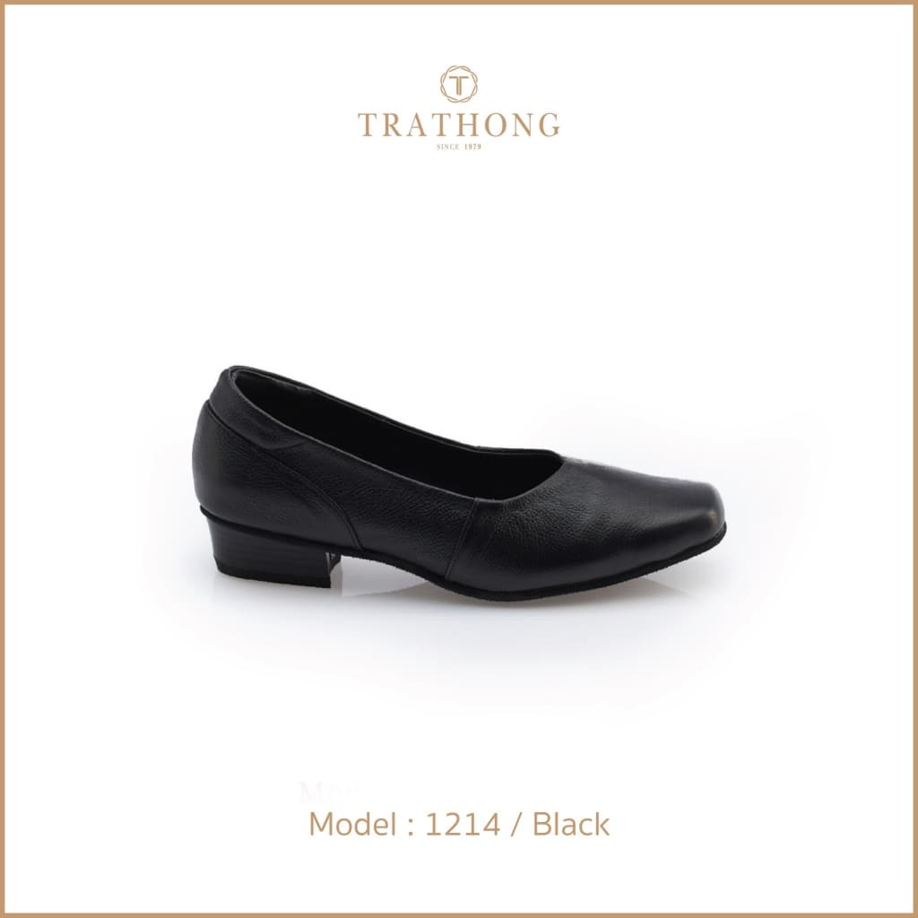 TRATHONG รุ่น 1214 รองเท้าหนังแท้ ส้นเตี้ย หนังนุ่ม ใส่สบาย เดินได้ทั้งวัน สูง 1 นิ้ว รูปที่ 3