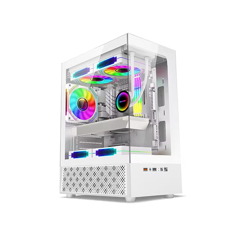 เคสคอมพิวเตอร์ MATX ATX Panorama Tempered Gaming Case เบอร์แก้ว toughened 3 มม รับประกันสินค้า 1 ปี รูปที่ 7