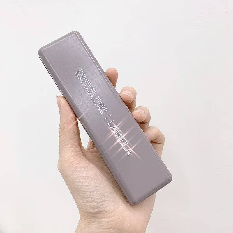C.18..LAMEILA พาเลทยาว อายแชโดว์ 9 สี เนื้อดินน้ำมัน สีสวย ติดทน กันน้ำ เนื้อกลิต​เตอร์​ รูปที่ 5