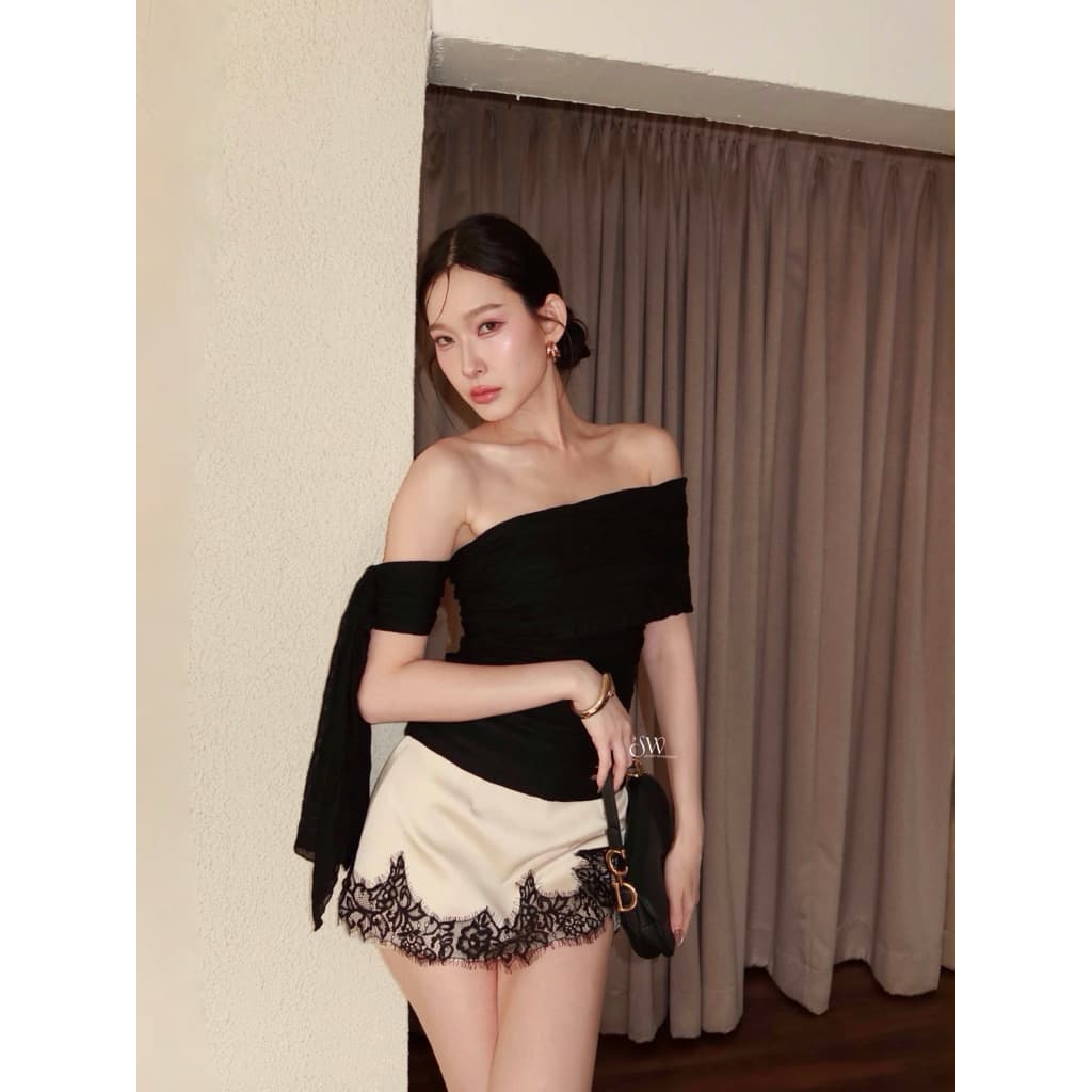 Zuri top เสื้อปาดไหล่ รูปที่ 8