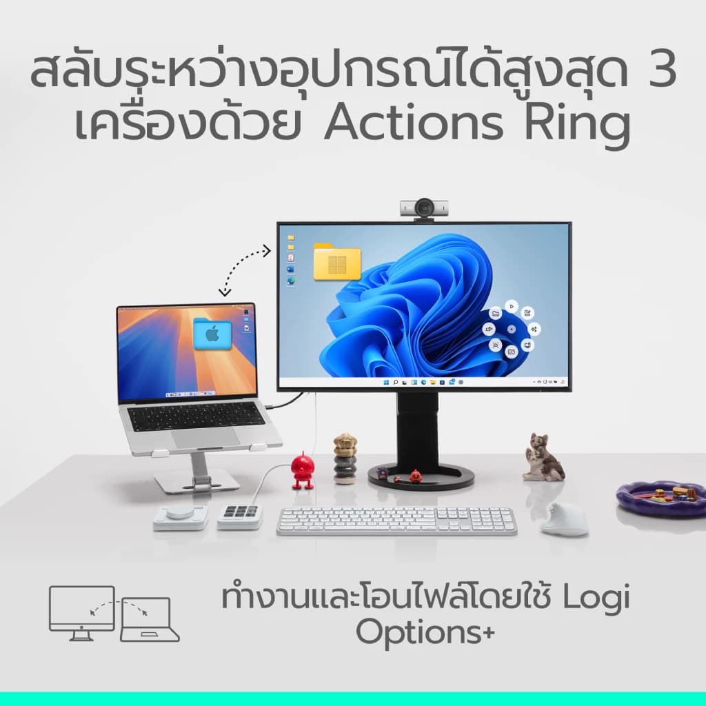 เมาส์ไร้สายรุ่นใหม่Logitech MX Master 4 Ergonomic Wireless Mouse with Advanced Performance รูปที่ 8
