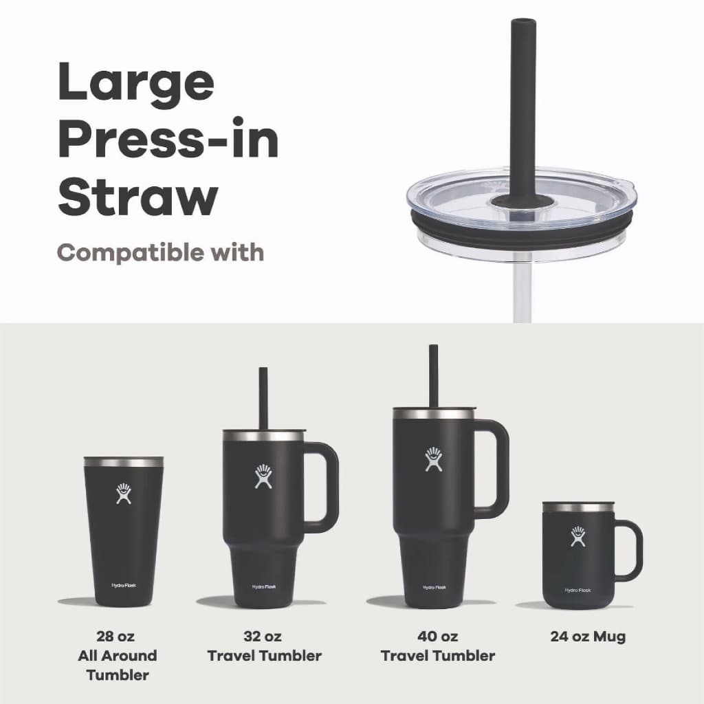 HYDRO FLASK TUMBLER PRESS-IN STRAW LARGE 24-40 OZ ฝาหลอดดูด ซิลิโคน สำหรับ แก้วน้ำสูญญากาศ เก็บความเย็น เก็บอุณหภูมิ รูปที่ 3