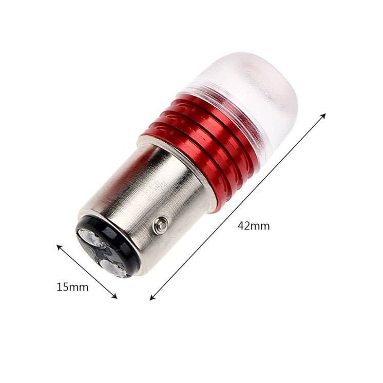 ไฟเบรค LED กระพริบเร็ว สีแดง 12V 6W สำหรับรถยนต์และมอเตอร์ไซค์ ไฟท้ายเบรคกระพริบ รูปที่ 2