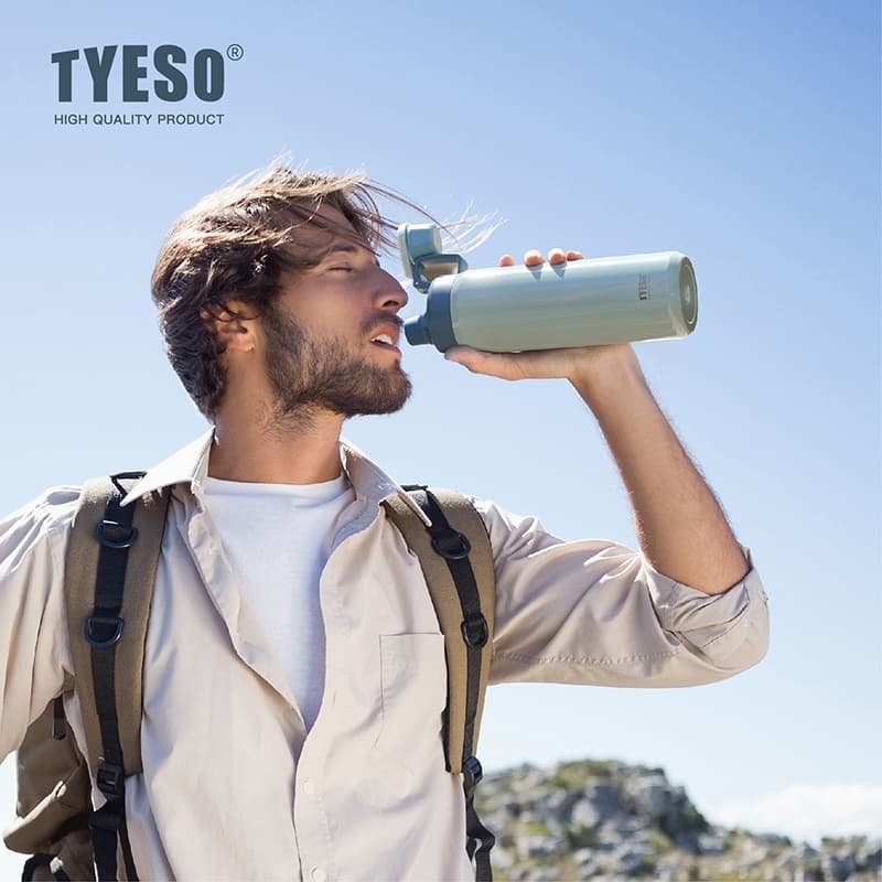 TYESO NEW CUPS 2025 ใหม่ ฉนวนสูญญากาศ 304 ขวดเก็บความเย็นและร้อน 600-900ML รูปที่ 3