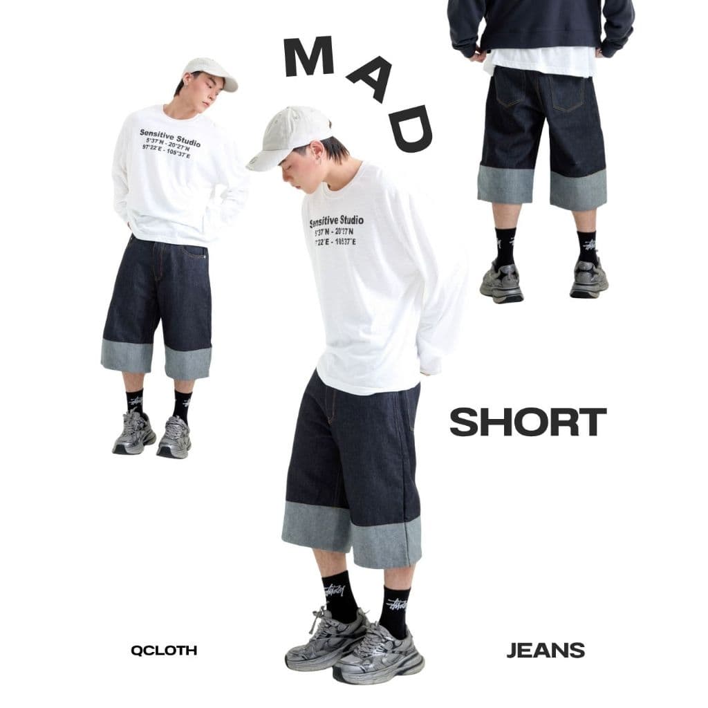 QCLOTH : MAD SHORT JEANS ! รูปที่ 1