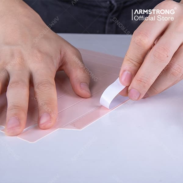 Armstrong เทปเยื่อกาวสองหน้า เทปกาวสองแบบบาง กาวเหนียวติดแน่น / Double Sided Tissue Tape รูปที่ 6