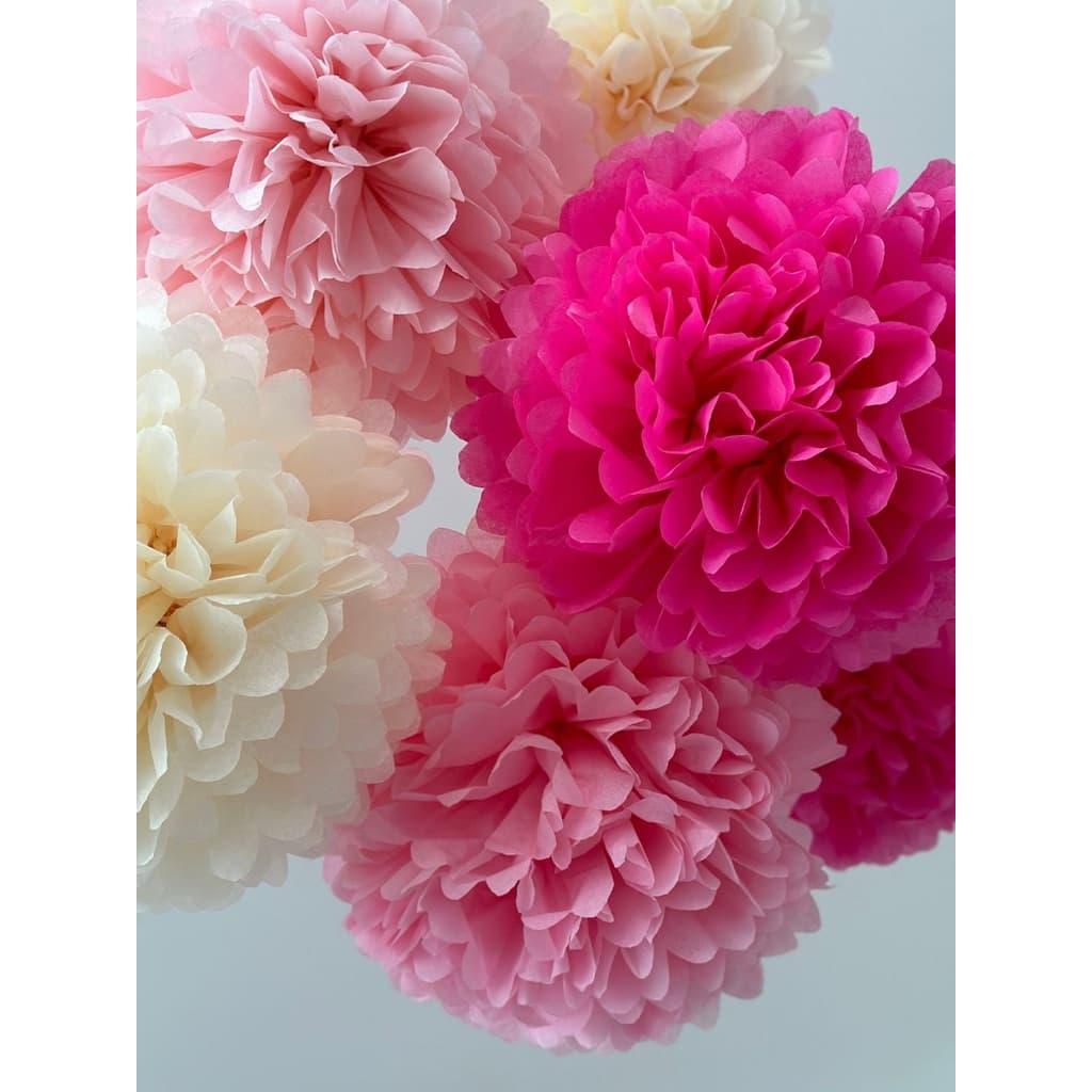 ดอกไม้กระดาษ ตกแต่ง งานรื่นเริง ดอกไม้ DIY รูปที่ 4