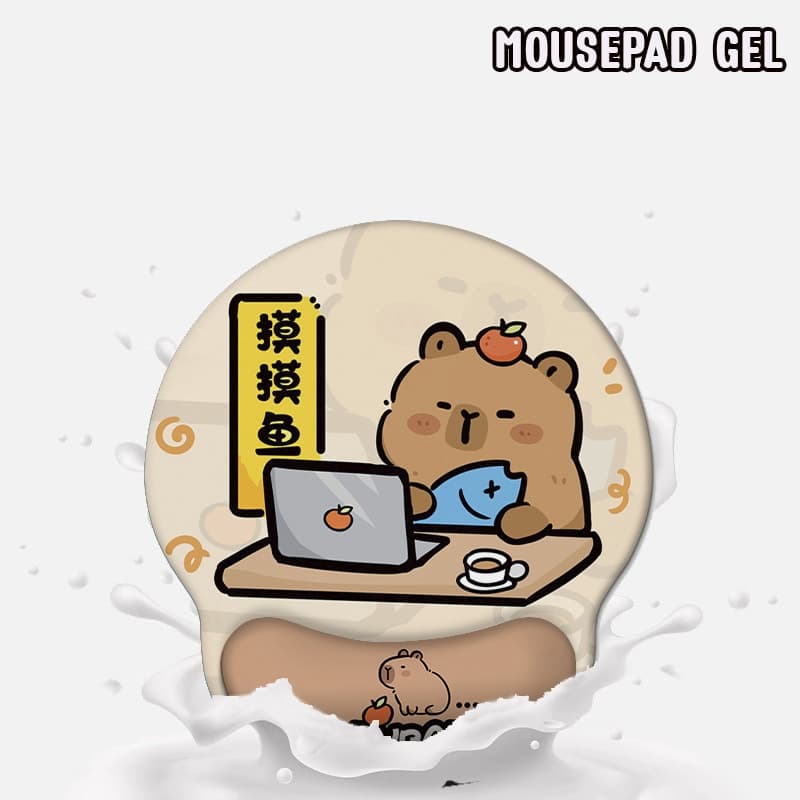 MOUSEPAD GEL รองข้อมือ พิมพ์ลายCAPYBARA รูปที่ 6