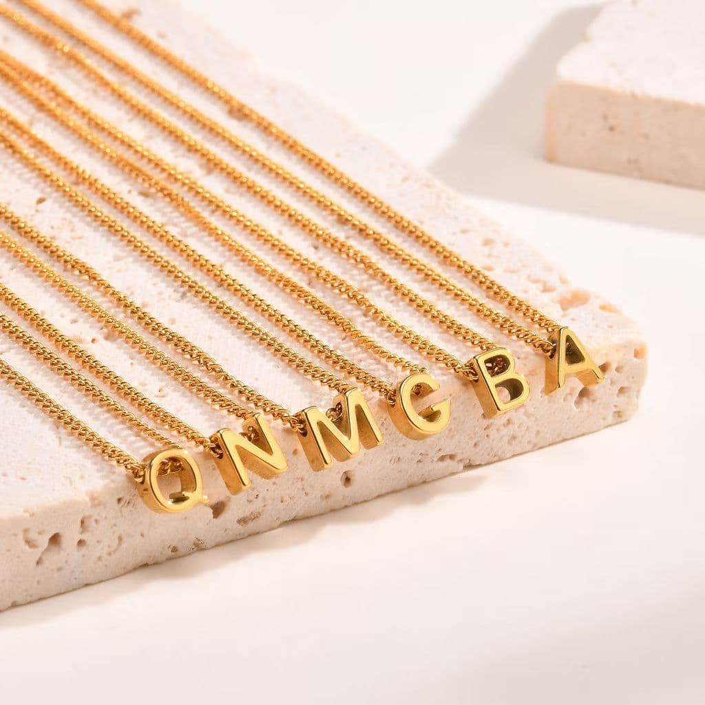 Madame luxury - สร้อยคอแฟชั่น สร้อยคอตัวอักษร A-Z เครื่องประดับแฟชั่น สร้อยคอเกาหลีเกาใจ รูปที่ 4