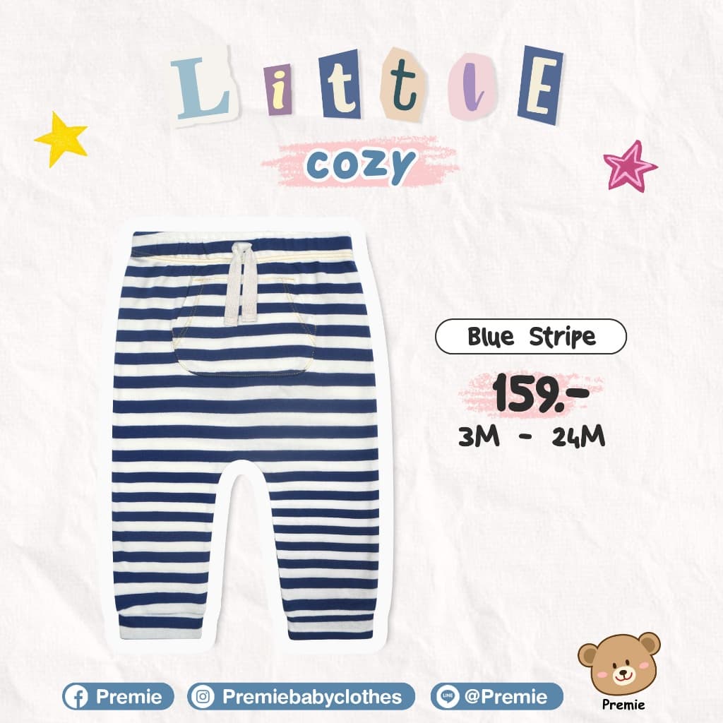 Little cozy กางเกงขายาวสำหรับเด็กเล็ก ลวดลายน่ารักใส่สบาย รูปที่ 3