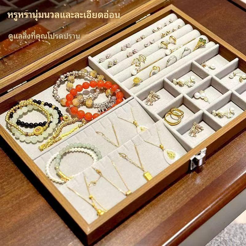 กล่องเครื่องประดับกระจกไม้สำหรับกล่องตก แต่งบ้านตัวเลือกมากมาย และมุมใด ๆ ที่สวยงาม รูปที่ 4
