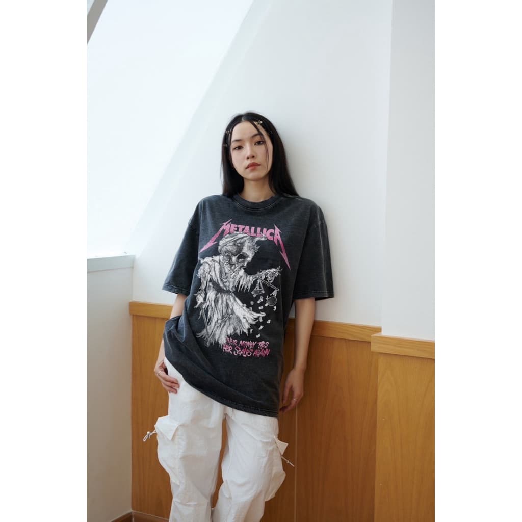 STF_SHOเสื้อยืดผ้าวินเทจ Oversize พิมลายหน้า-หลัง หลากหลาย สกรีนสวยทุกรุ่น งานUnisex ใส่ได้ทั้งหญิง-ชาย รูปที่ 2