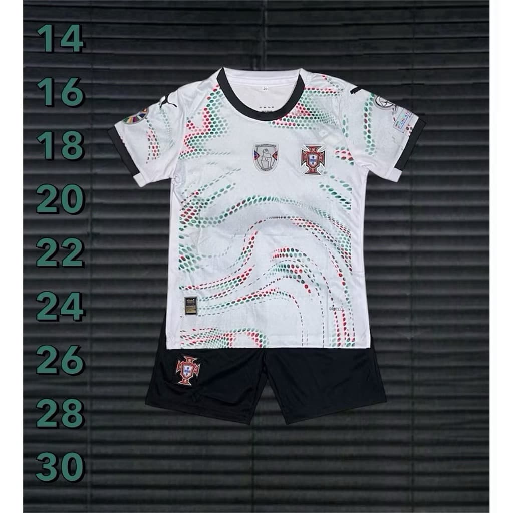 ชุดกีฬาเด็ก! ทีมโปร-ตุเกส ผ้านิ่ม ใส่สบาย เนื้อไม่บาง ไม่หนามาก ไม่ระคายเคืองผิวเด็ก รูปที่ 2