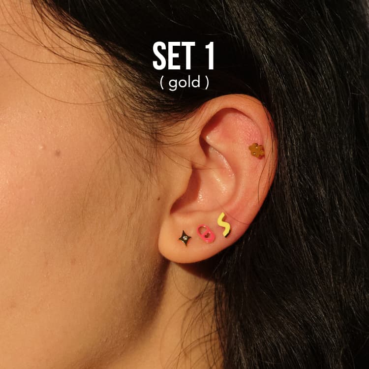 Bemet Ditto stud set ต่างหูสแตนเลส รูปที่ 3