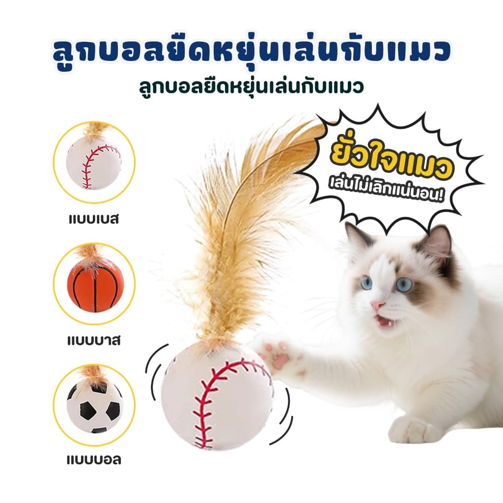 TUBI "เบื่อของเล่นธรรมดาๆ ไหม?"เปิดประสบการณ์ใหม่กับของเล่นแมวขนนก ที่มาพร้อมกับการกระตุ้นสัญชาตญาณแมวแบบสุด ๆ รูปที่ 1