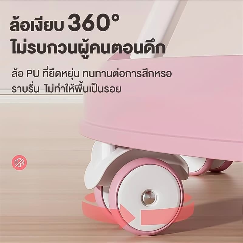 รถหัดเดิน เด็ก รถขาไถ รถหัดเดินเด็ก 2in1 ปรับเป็นผลักเดินได้ รถฝึกเดินสำหรับเด็ก พับได้ มีเสียง มีถาดของเล่น รูปที่ 4