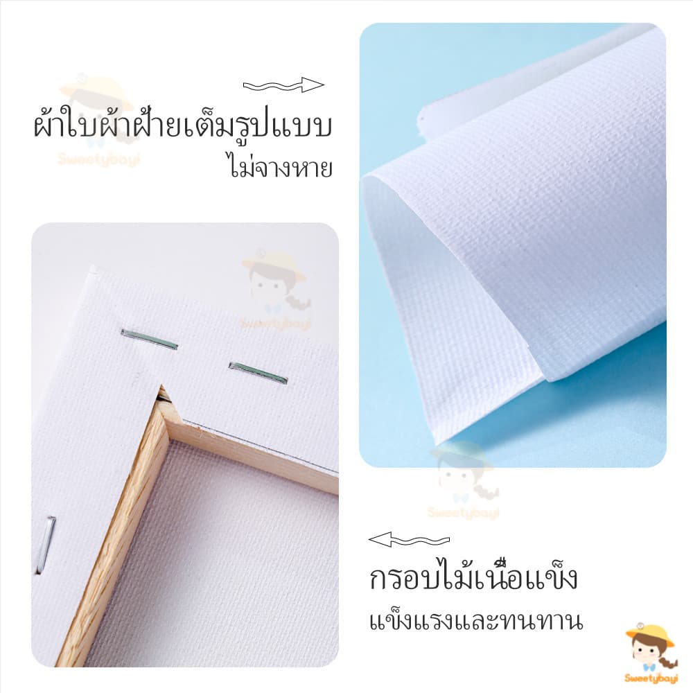 SWEETYBAYI ระบายสีตามตัวเลข DIY ภาพวาดสีน้ำมันดิจิตอลใส่กรอบ ฝึกสมาธิ ของเล่นวาดภาพ กระตุ้นจินตนาการ ระบายสีตามเลข รูปที่ 9