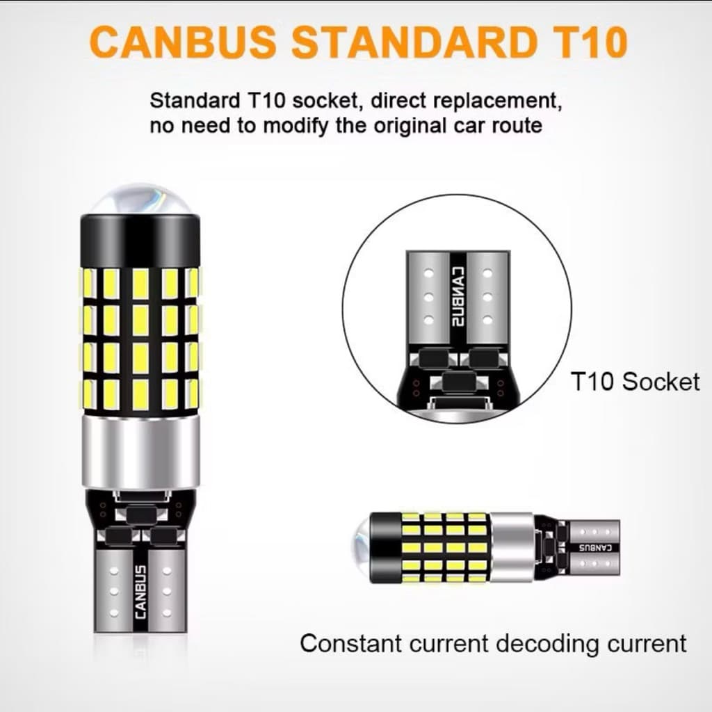 หลอดไฟ T 10 Led W 5 W Canbus 194 168 54 Smd 3014 สว่างตาแตก รูปที่ 4