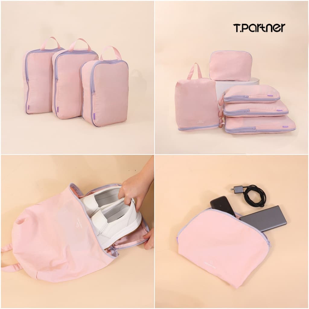 TPARTNER Organize Spacesaver bag – กระเป๋าจัดระเบียบบีบอัดได้เซ็ต 5 ชิ้น กระเป๋าจัดระเบียบเพิ่มพื้นที่ให้จุได้เยอะ ทนทาน รูปที่ 9