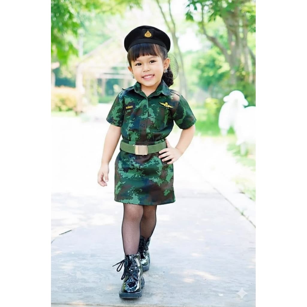 ชุดทหารลายพลางเด็กหญิง รูปที่ 3