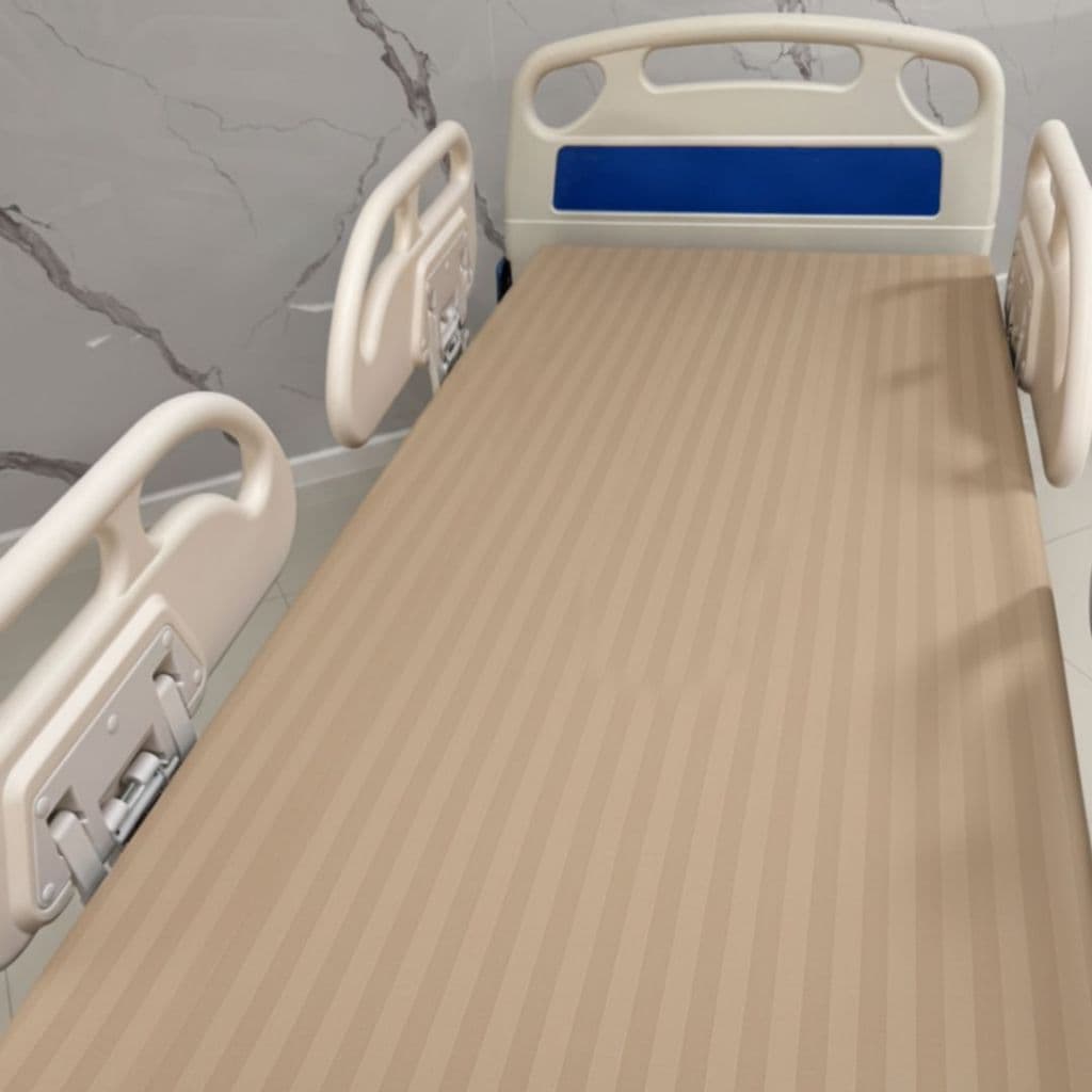 ผ้าปูที่นอน สำหรับเตียงผู้ป่วย ขนาด 3 ฟุต พร้อมปลอกหมอน รูปที่ 4