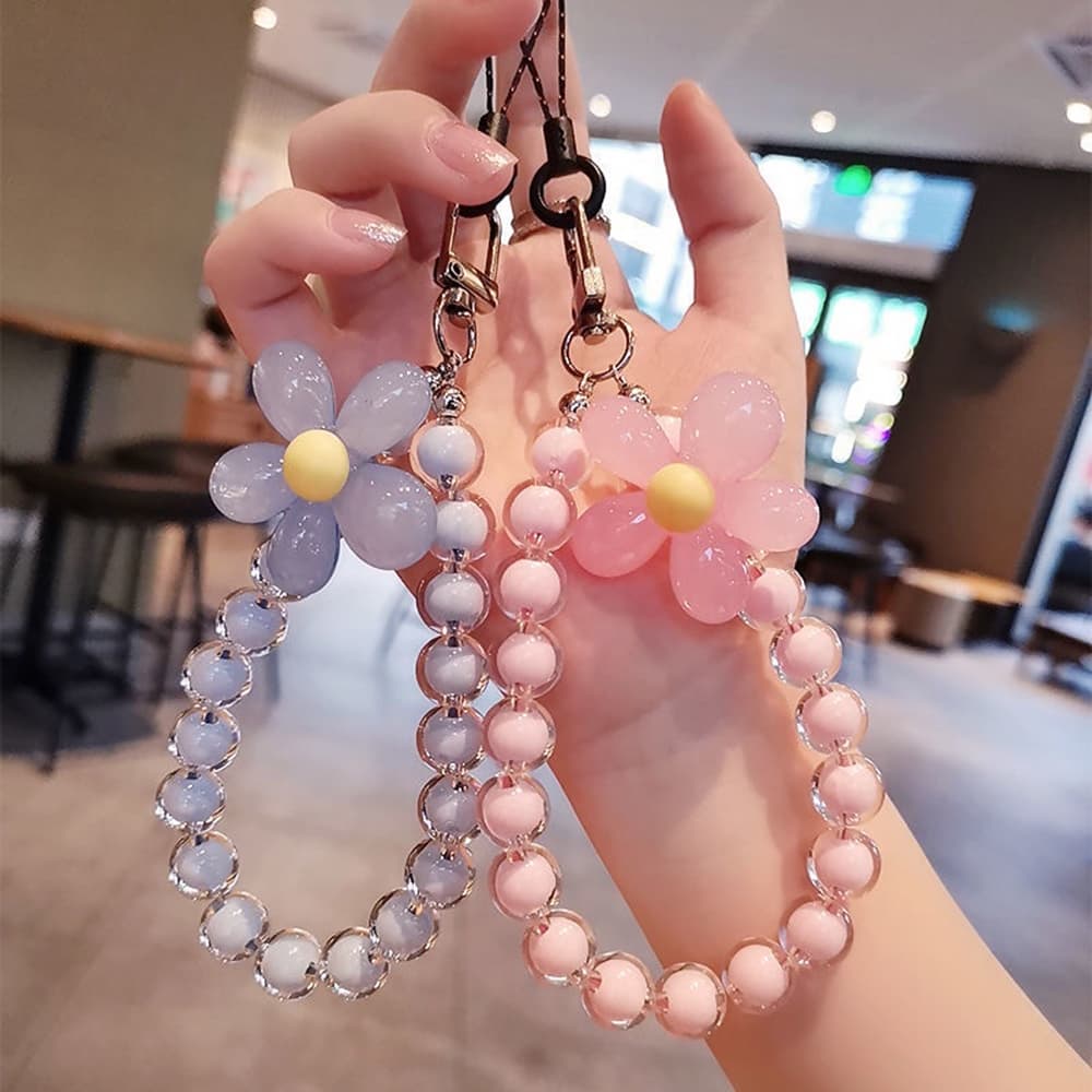 เคสโทรศัพท์ สร้อยข้อมือ จี้โทรศัพท์ สร้อยข้อมือคริสตัล ดอกไม้ สัตว์ การ์ตูน ลูกปัดโซ่สุดน่ารัก รูปที่ 6