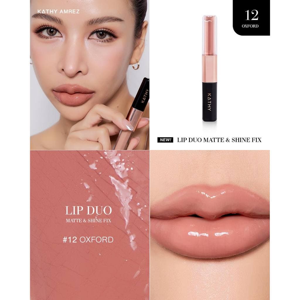 Beauty-Siam แท้ทั้งร้าน !! รุ่นใหม่ล่าสุด KATHY AMREZ Lip Duo Matte & Shine Fix รูปที่ 9