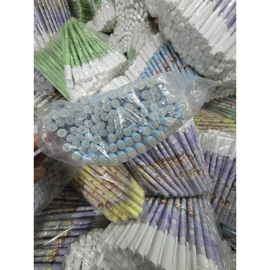 1บาท ขายส่ง50-100แท่ง ปากกาหมึกสีน้ำเงิน ลายการ์ตูนคละสีคละลายการ์ตูนล้วนทั้งหมด รูปที่ 9