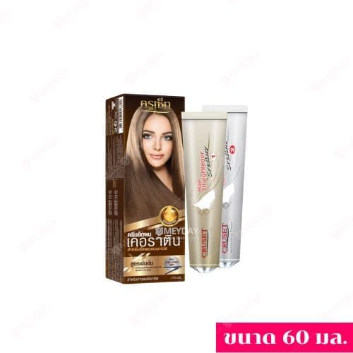 Cruset Keratin Hair Straightener Cream ครูเซ็ท ครีมยืดผม เคอราติน 60 - 170ml ใช้กับเครื่องหนีบผมไฟฟ้า รูปที่ 6