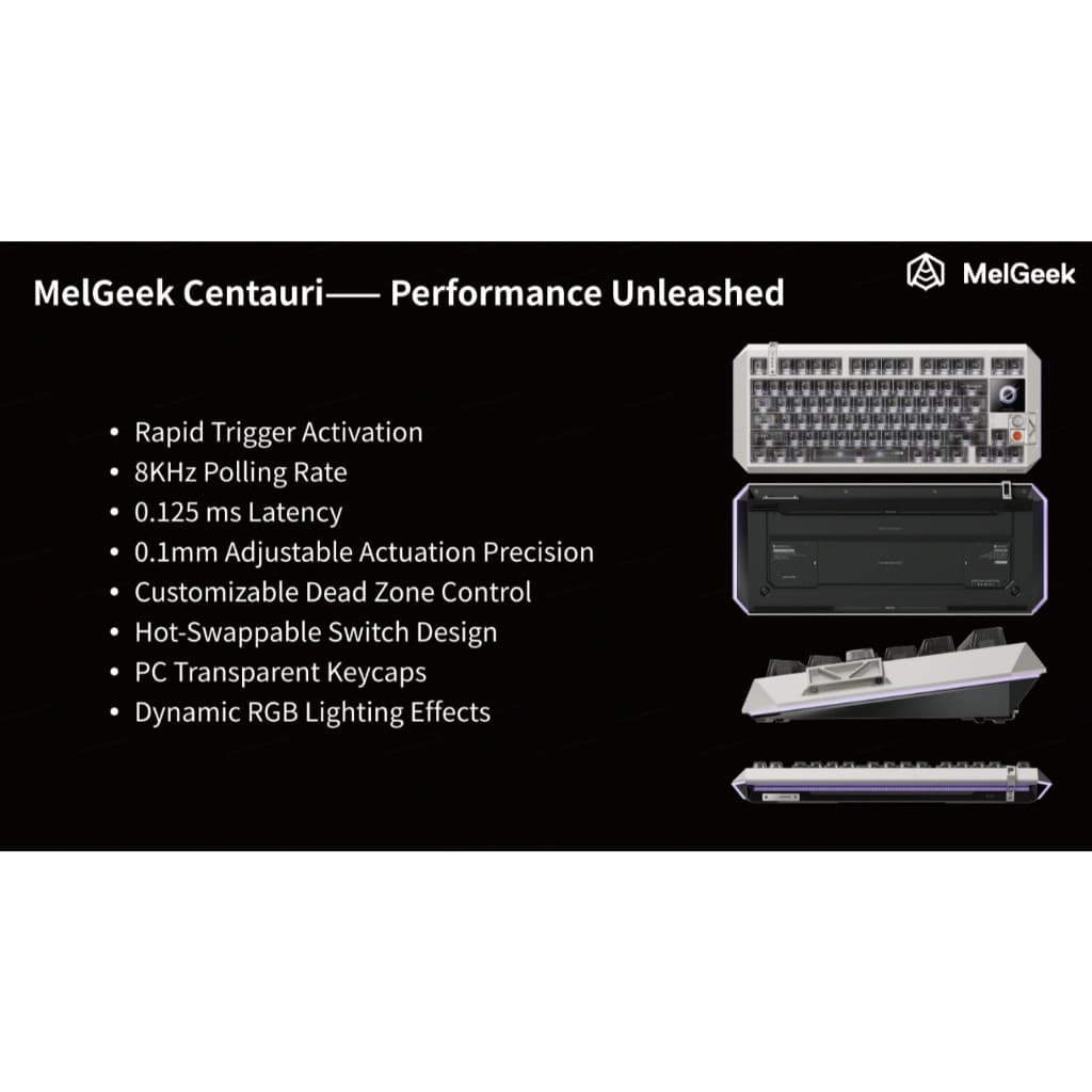 MelGeek Centauri 80 60 ประกันศูนย์ไทย Rapid Trigger Magnetic Keyboard Snaptap SOCD Centauri80 รูปที่ 3