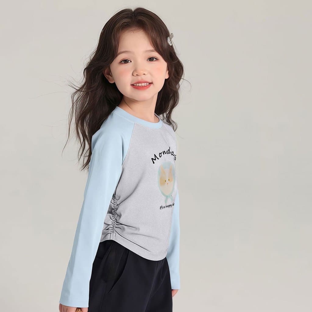 Beryl kidsเสื้อยืดเด็กหญิงเสื้อเด็กแขนยาว คอกลม พิมพ์ลายน่ารัก ลำลองใส่สบาย ใส่ได้หลายโอกาส ผ้านุ่ม งานดี รูปที่ 7