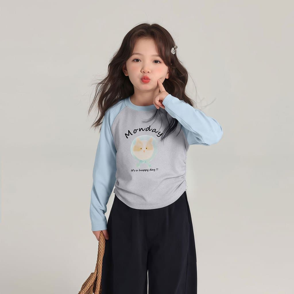 Beryl kidsเสื้อยืดเด็กหญิงเสื้อเด็กแขนยาว คอกลม พิมพ์ลายน่ารัก ลำลองใส่สบาย ใส่ได้หลายโอกาส ผ้านุ่ม งานดี รูปที่ 9