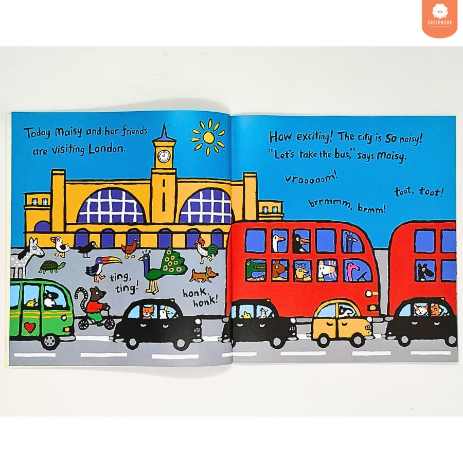 นิทานปกอ่อน Maisy Goes to London สีสันสดใส E4F4 รูปที่ 2