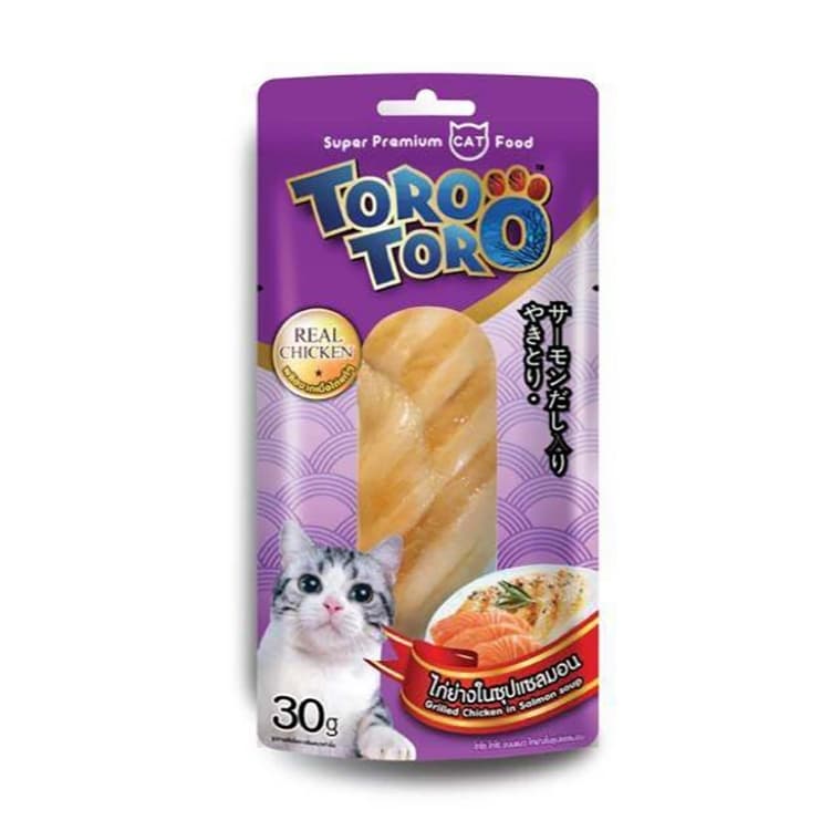 โหล12ซองToro toro โทโร โทโร่ ขนมแมว ปลาชิ้น ไก่ชิ้น ขนาด 30 กรัม รูปที่ 4