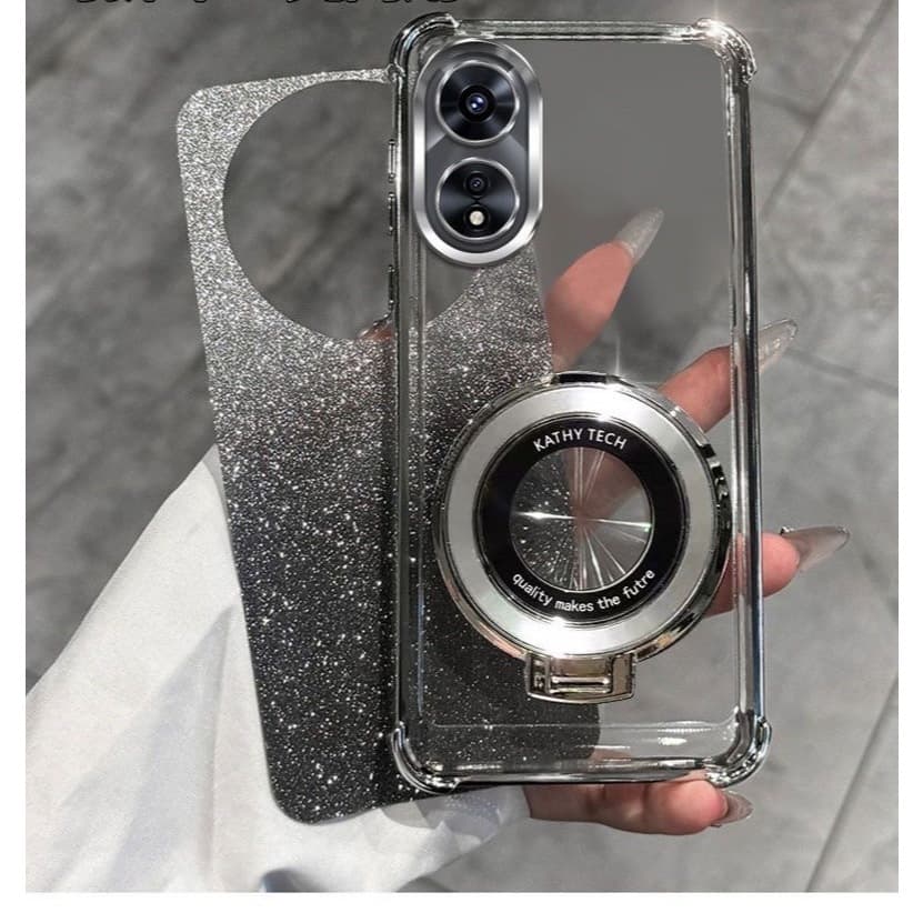 เคส กากเพชร ตั้งได้ สำหรับ Redmi15 A5 A7Pro และ POCO C71 เคสฟรุ้งฟริ้ง สวยหรู กากเพชร CD 2in1 กันกล้อง กันมุม รูปที่ 2